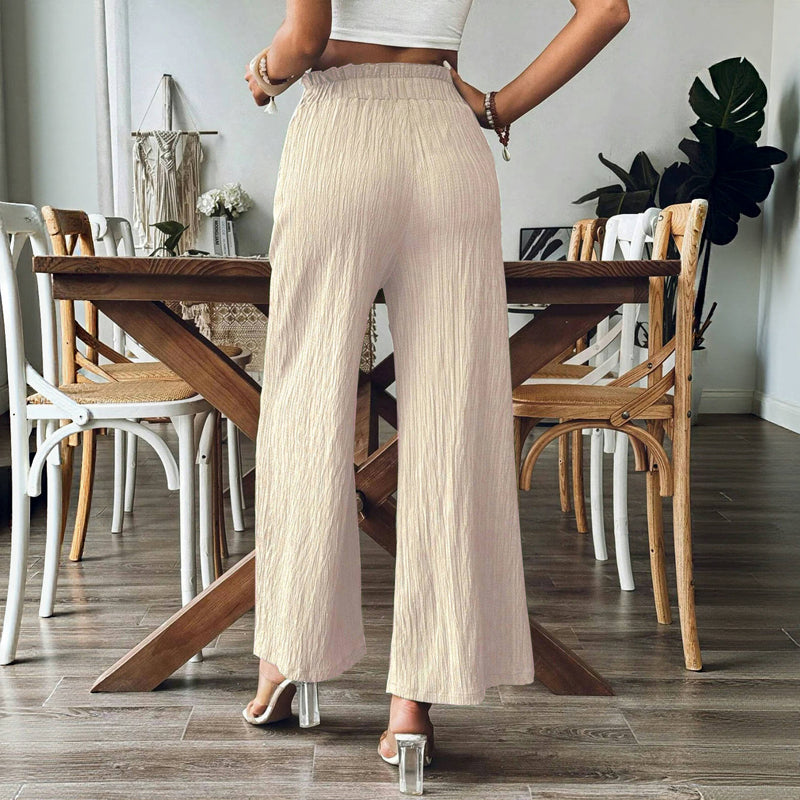 Freizeit-Hose in Unifarben