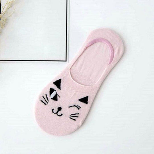 Lässige Socken mit Katzenmuster