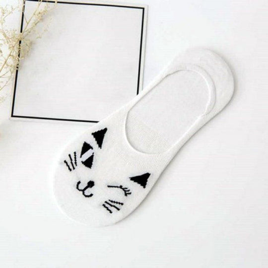 Lässige Socken mit Katzenmuster