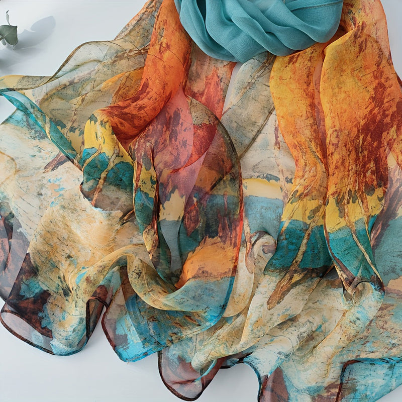 Lässiger farbiger Schal