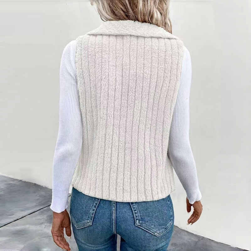 Lässiger Einfarbiger Cardigan