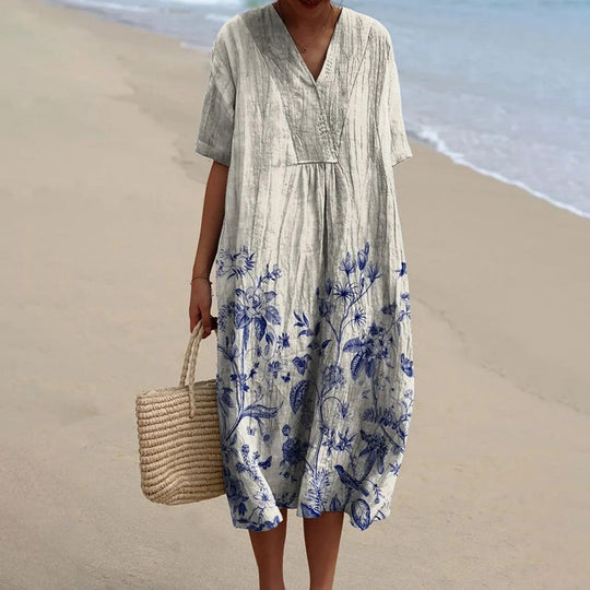 ÉLOÏSE | Bedrucktes Porzellan-Kleid