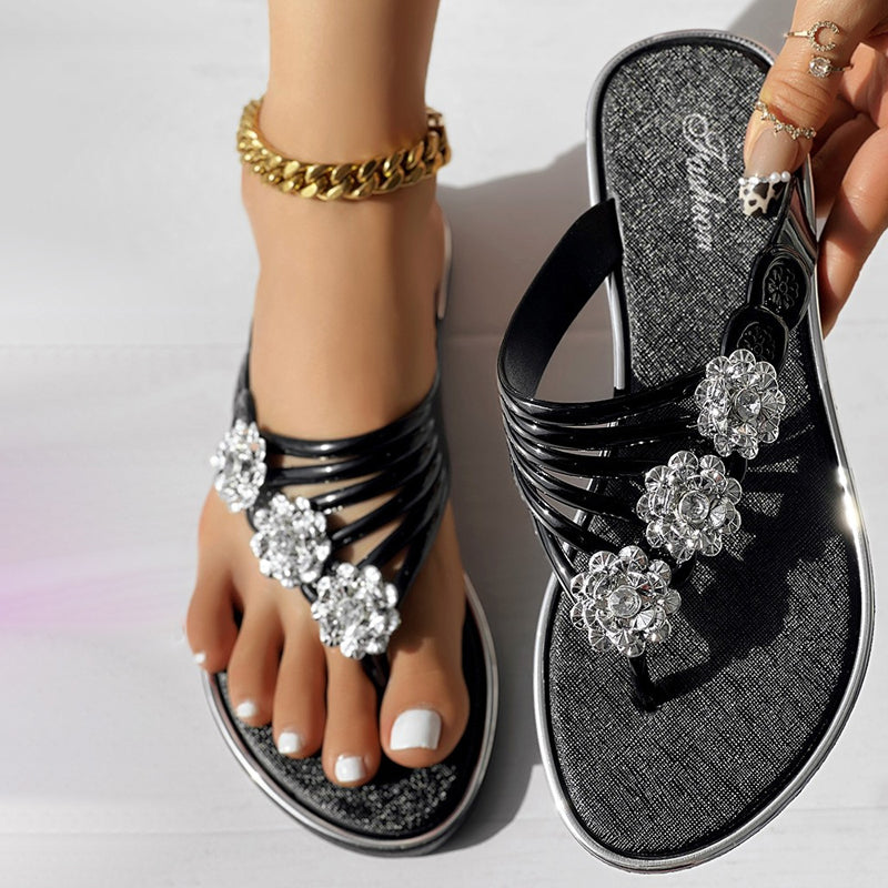 Bequeme Blumenhausschuhe