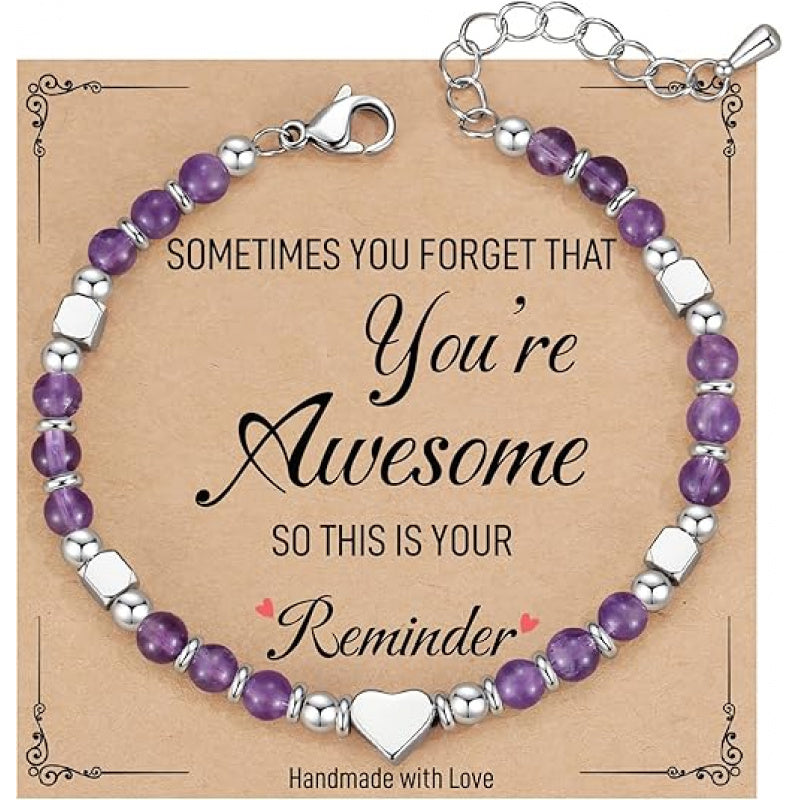 Bohème-Armband aus Herz-Perlen