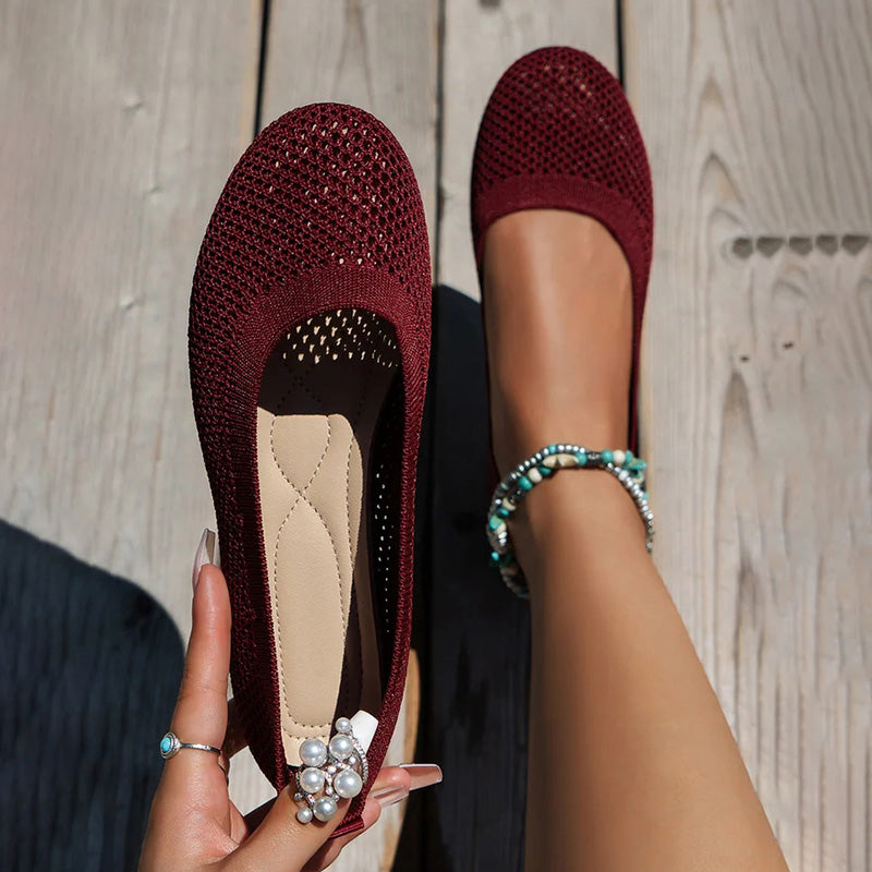 Bequeme luftdurchlässige Plateauschuhe