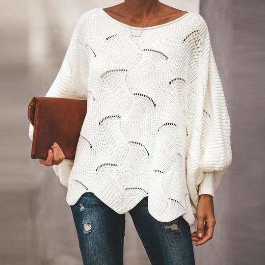 Lässige Oversize-Pull-Oberschnitt