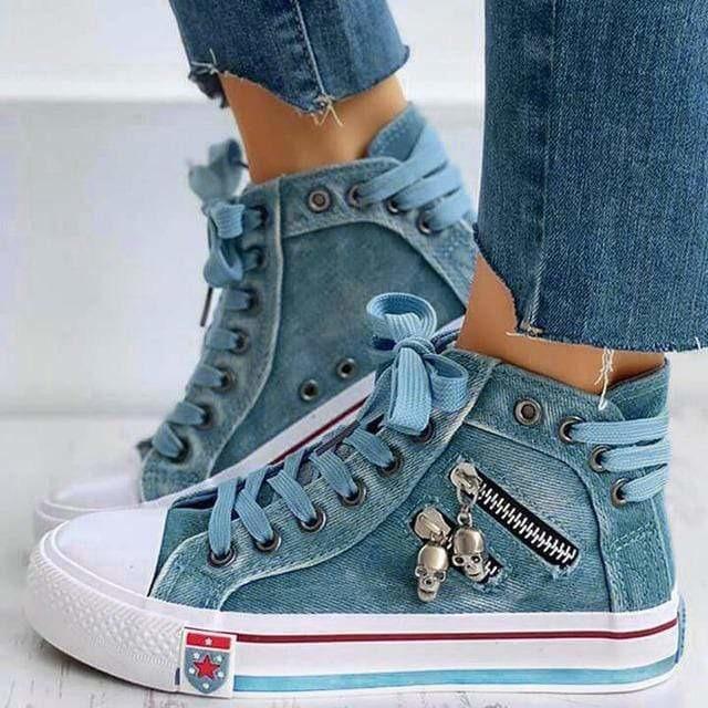 Lässige Denim-Schuhe