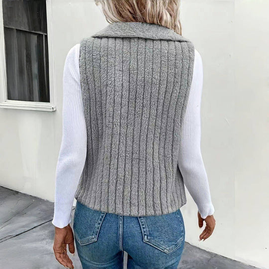 Lässiger Einfarbiger Cardigan