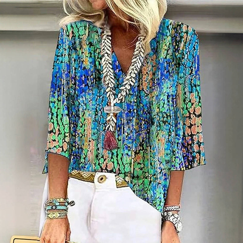 Vintage Farbige Bluse