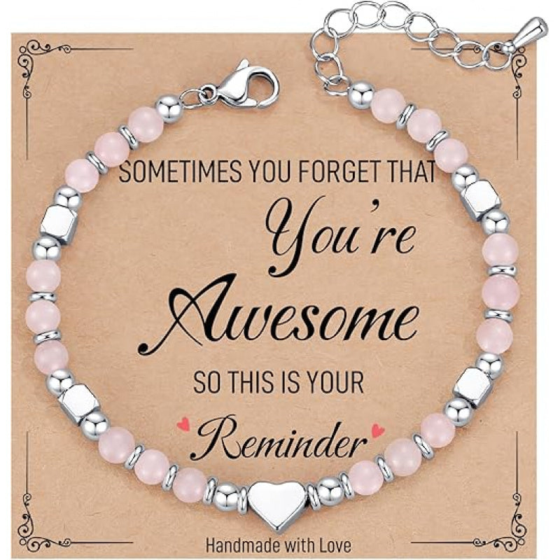 Bohème-Armband aus Herz-Perlen