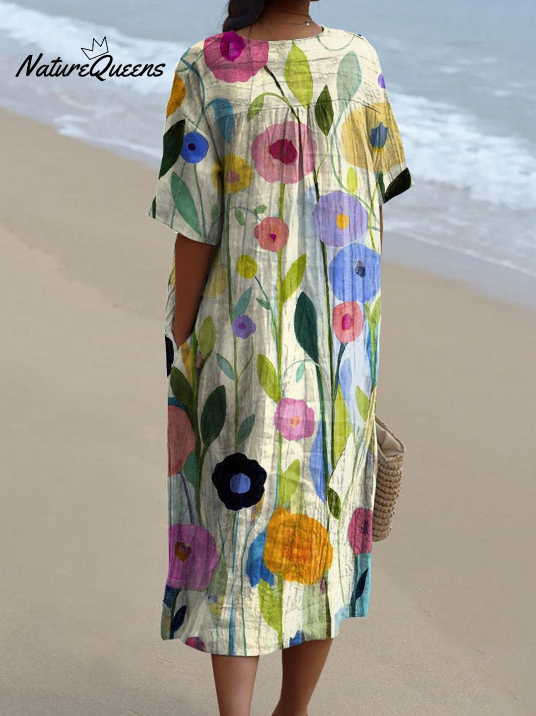 Aubane | Aquarell-Blumen-Kleid