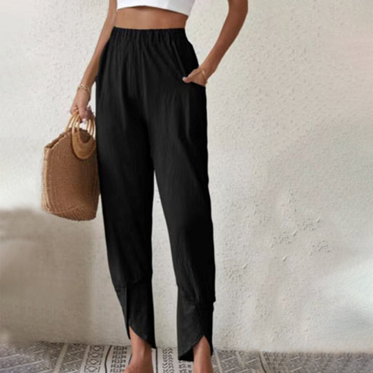 Lässige Einfarbige Hose